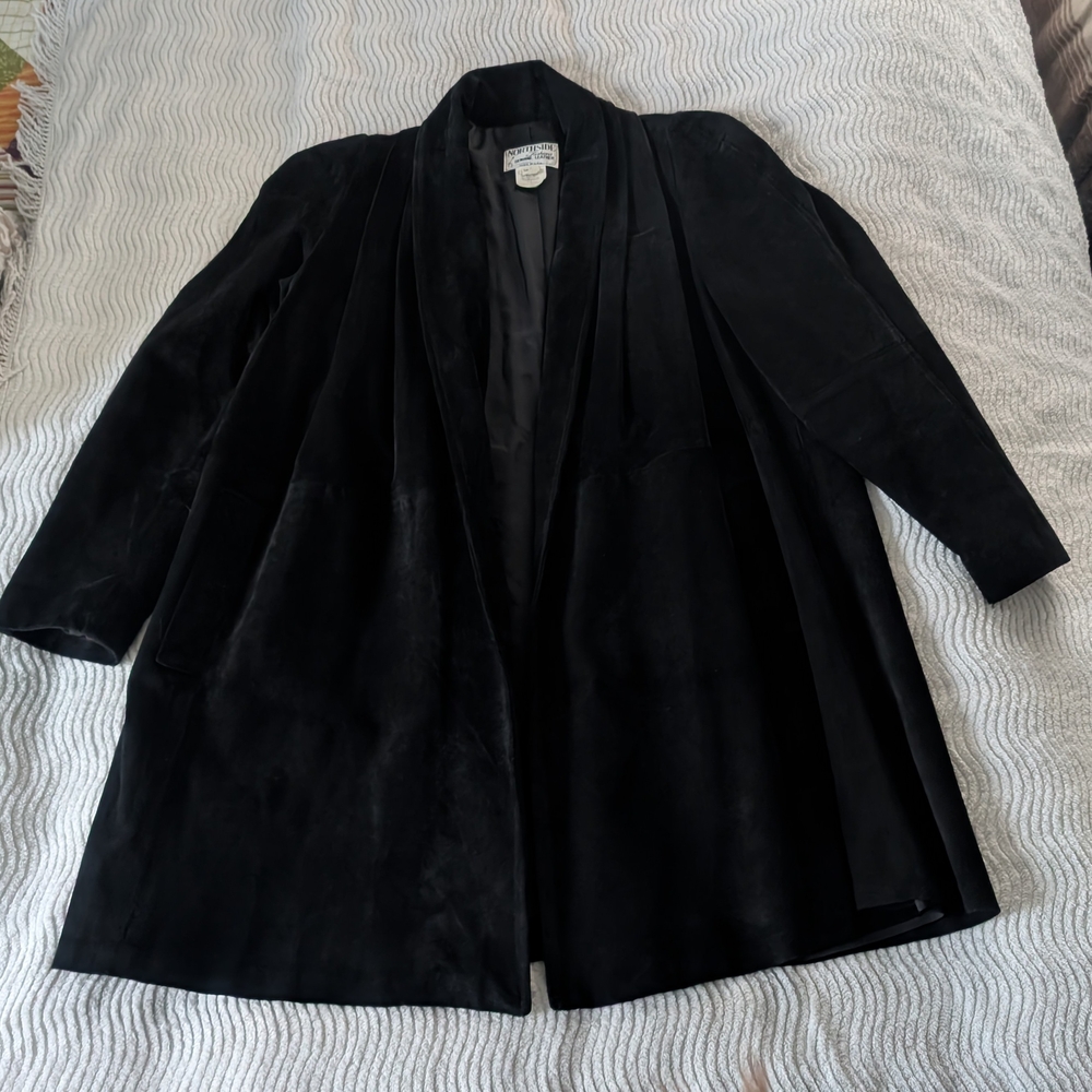 Northside Vintage Leather Black Women's Cape Coat